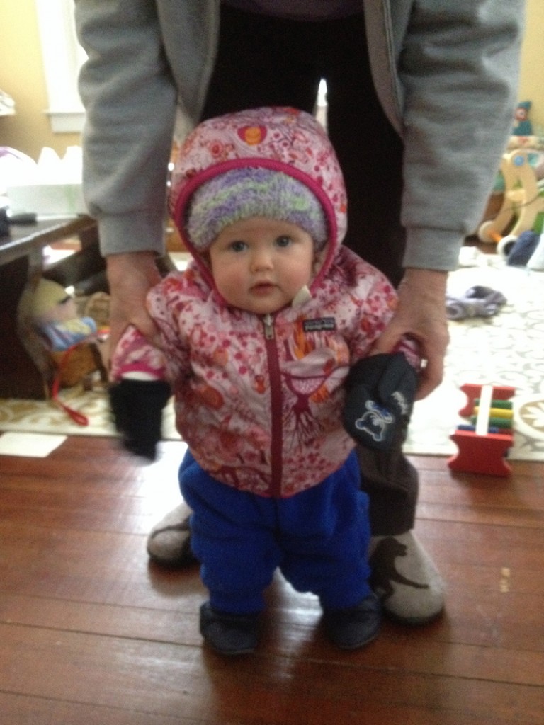 Bundled and ready for an outdoor adventure.